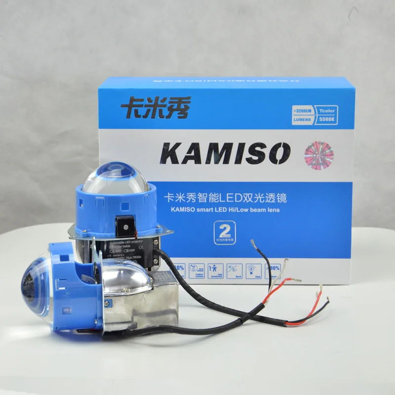 KAMISO LED объектив дальнего/ближнего света 3 дюйма острый режущий проектор левый