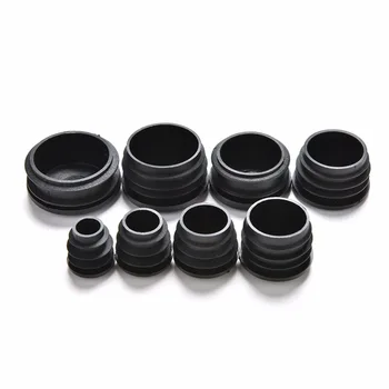 

10Pcs/lot BLack Furniture Leg Plug Blanking End Cap Bung For Round Pipe Tube Diameter 16/19/22/25/28/30mm