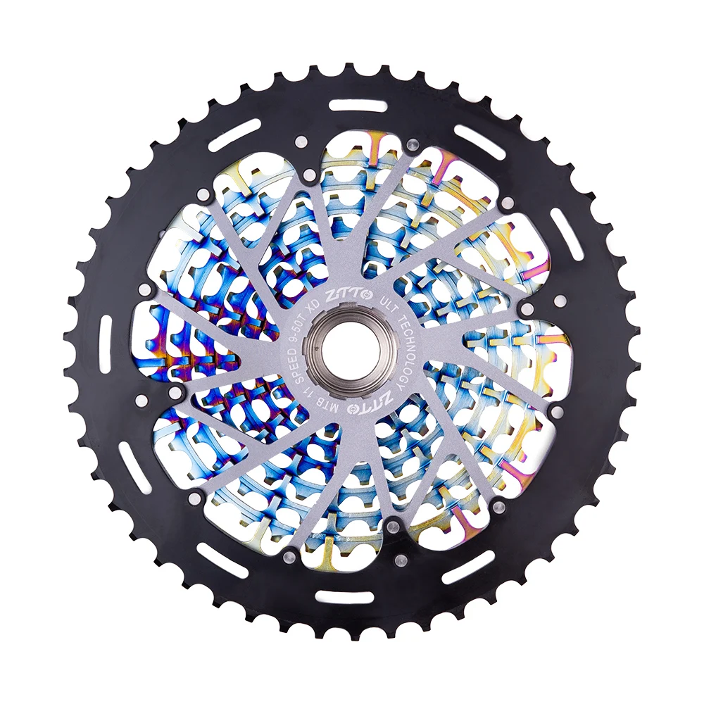 ZTTO Ultimate MTB 11 Speed 9 50T Cassette ULT 11s XD Cassette Rainbow
