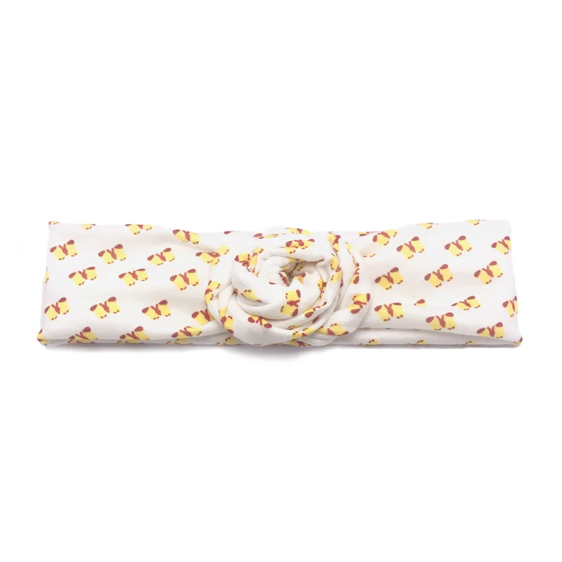 Infant Baby Round Knot bows Headband Cotton Donuts Turban Headband Baby Girls Hair Bow Headbands Children Headdress 30pcs/lot