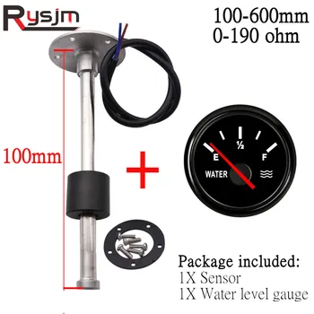 

Water Level Sensor 100mm 125mm 150mm 225mm 275mm 0-190ohm Water Level Gauge with Sensors Fuel Sender Unit For Car Boat 12V/24V
