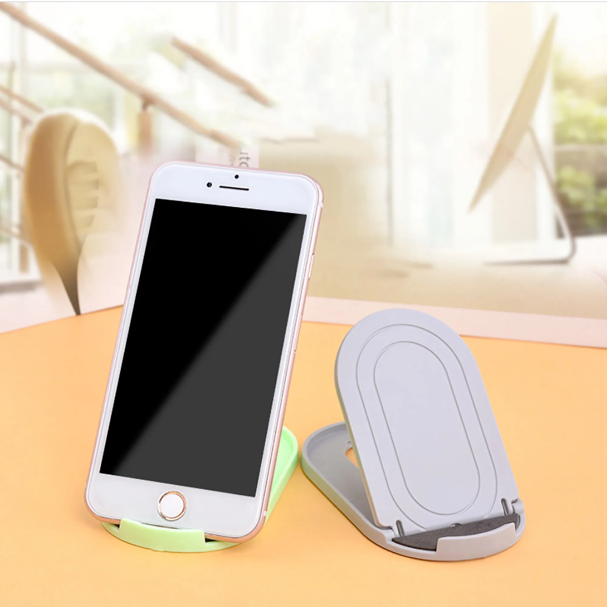 Cute Small desk accessories desk stand Universal iPhone Holder Flexible Cell Phone Holder 6colors Tripod smart Phone Stander
