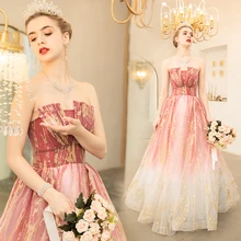 Многоцветные платья для выпускного вечера с принтом новые стили сексуальные платья трапециевидной формы с вырезом-лодочкой горячая Распродажа длина до пола Длинные вечерние платья для женщин