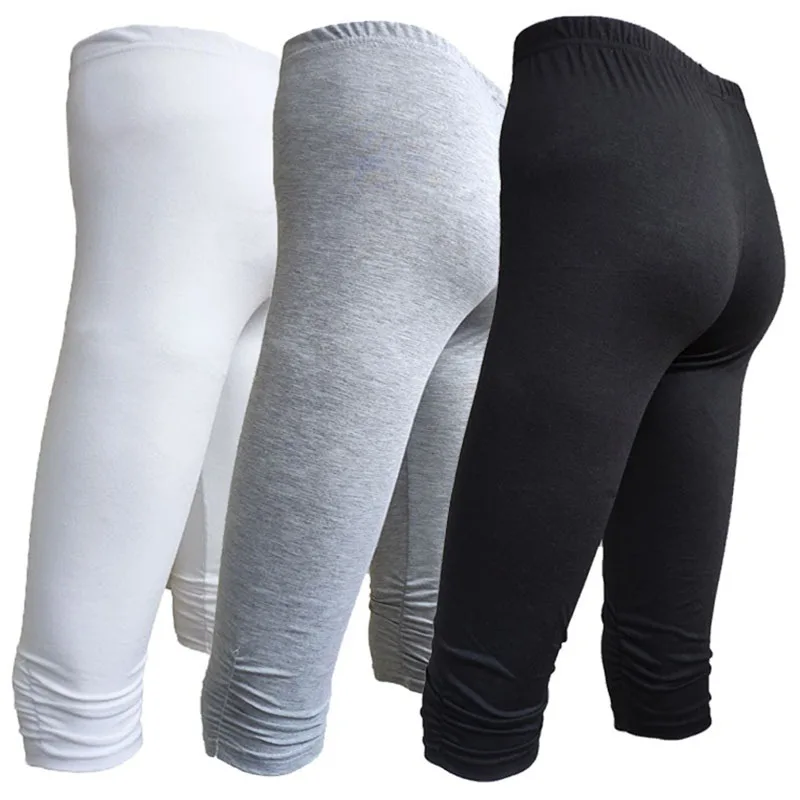 Leggings 3/4 Pants Female Capri Casual Pant Sporting Fitness High Waist Pants Side Pockets Design Sporting Leggings amazon leggings