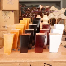 Ножки для мебели, 4 шт./лот, деревянные ножки для дивана с железной пластиной, квадратный шкаф для дивана