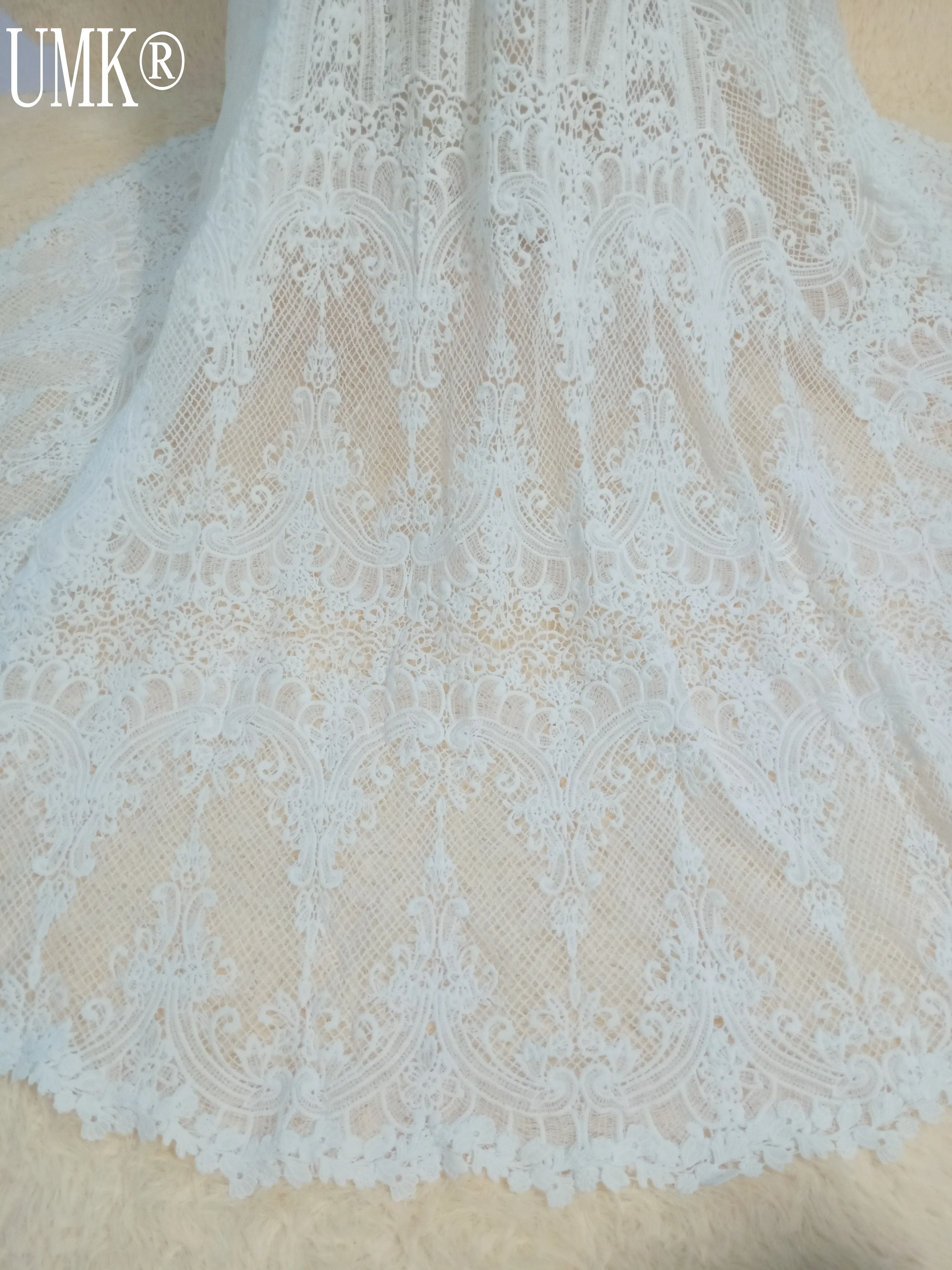 UMK Vestido De Noiva винтажное Бохо свадебное платье Сексуальное Кружевное с коротким рукавом с открытой спиной пляжные свадебные платья