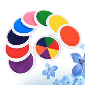 

9PCS Ink Pads Large Interesting Colorful DIY Leaktight Stamp Pads for Students Kids