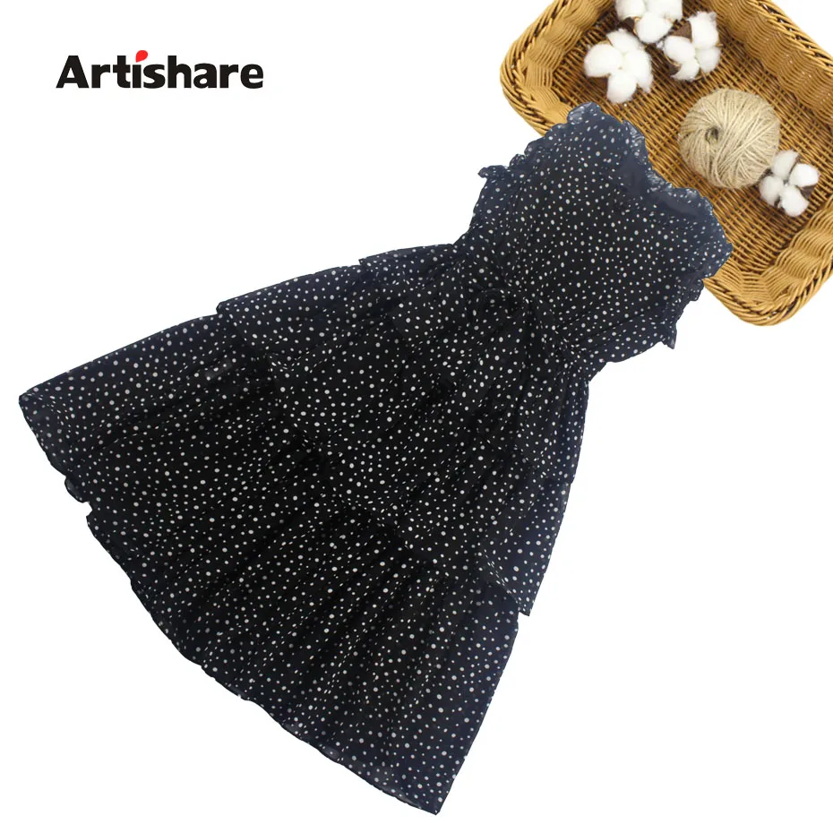 

Kids Dresses For Girls Cake Dress Dot Pattern Vestidos For Children Sleeveless Kids Dress Summer Teenage 3 6 8 10 12 Years