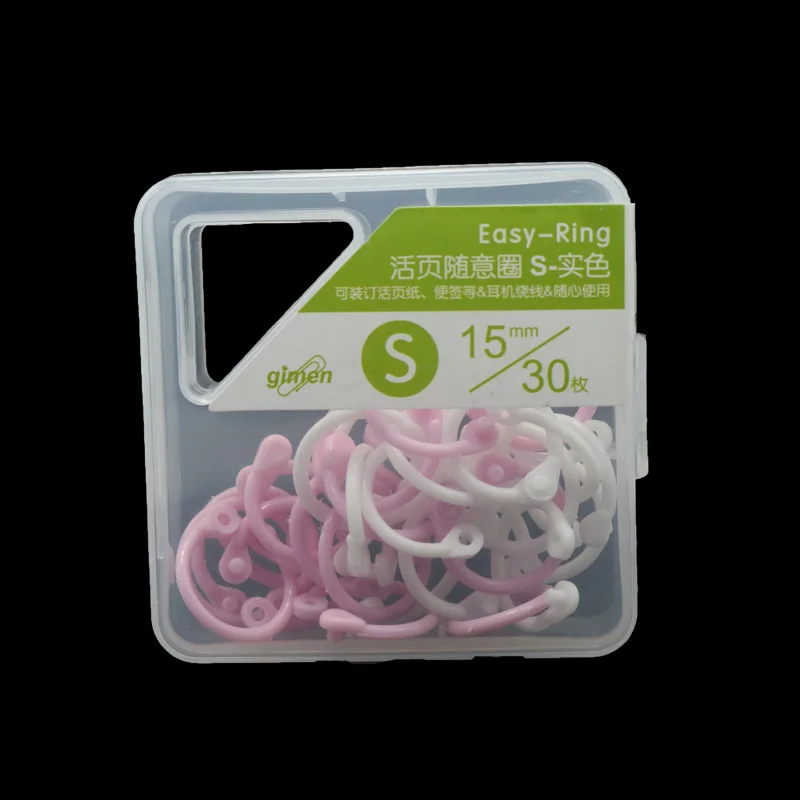 32 Pcs Creative Plastic Multi-Function Circle Ring DIY Albums Loose-Leaf Book Binder Hoops Office Binding Supplies plastic binding coil loose leaf binding coil plastic binding rings