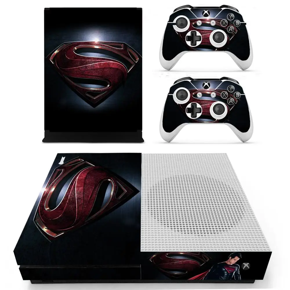 YS-xboxoneS-0402 Наклейка с суперменом для Xbox One S консоль и контроллеры для Xbox One Slim Skins виниловая наклейка s - Цвет: YS-xboxoneS-0402