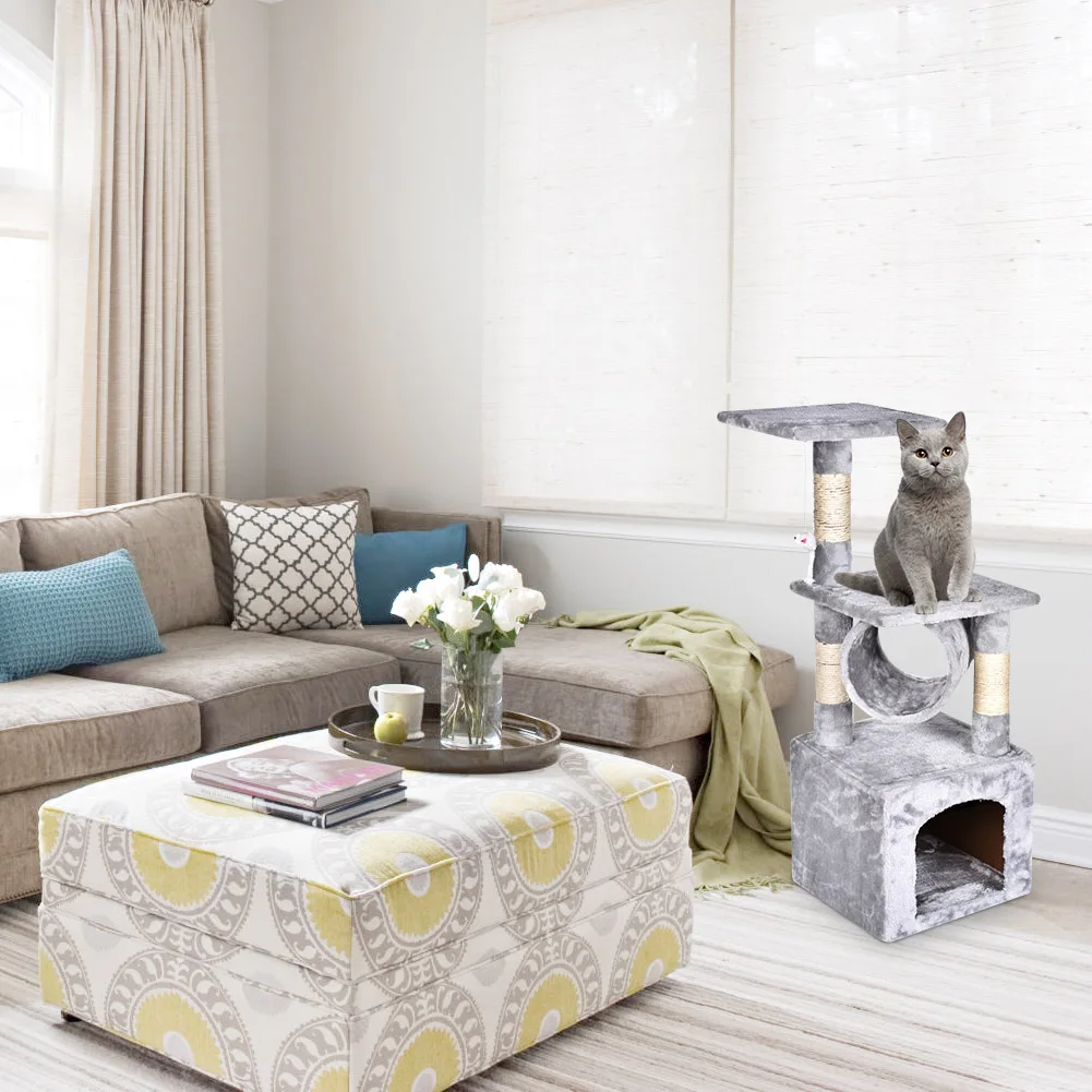 3" Deluxe Cat Tree Level, доска для царапания активности, дерево с когтеточками для котят