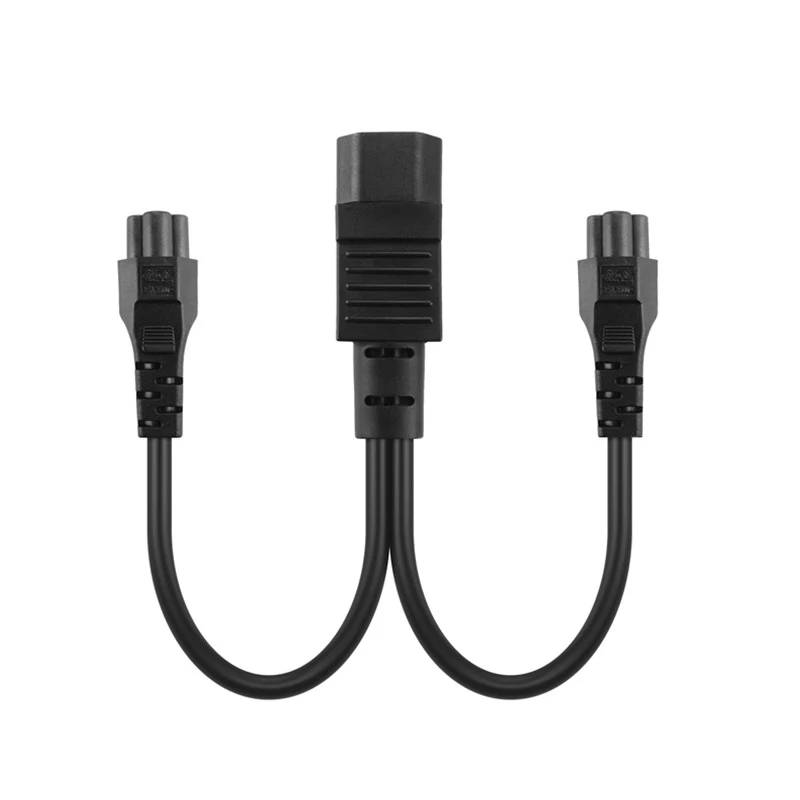 JORINDO 0,3 м/0.9FT IEC320 C14 до 2* C5 кабель питания, C14 3 зубец штекер двойной 3 отверстия C5 Женский Кабель-адаптер