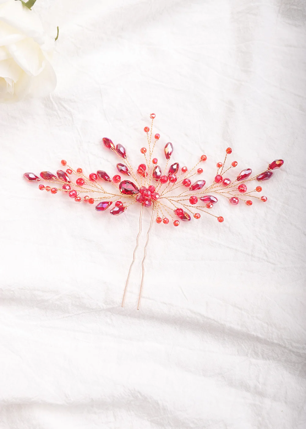 Black Wedding Hair Pins Crystal Decorative Halloween Vine Bobby Pin Clip Women Bun Bridal Accessories for Brides and Bridesmaids