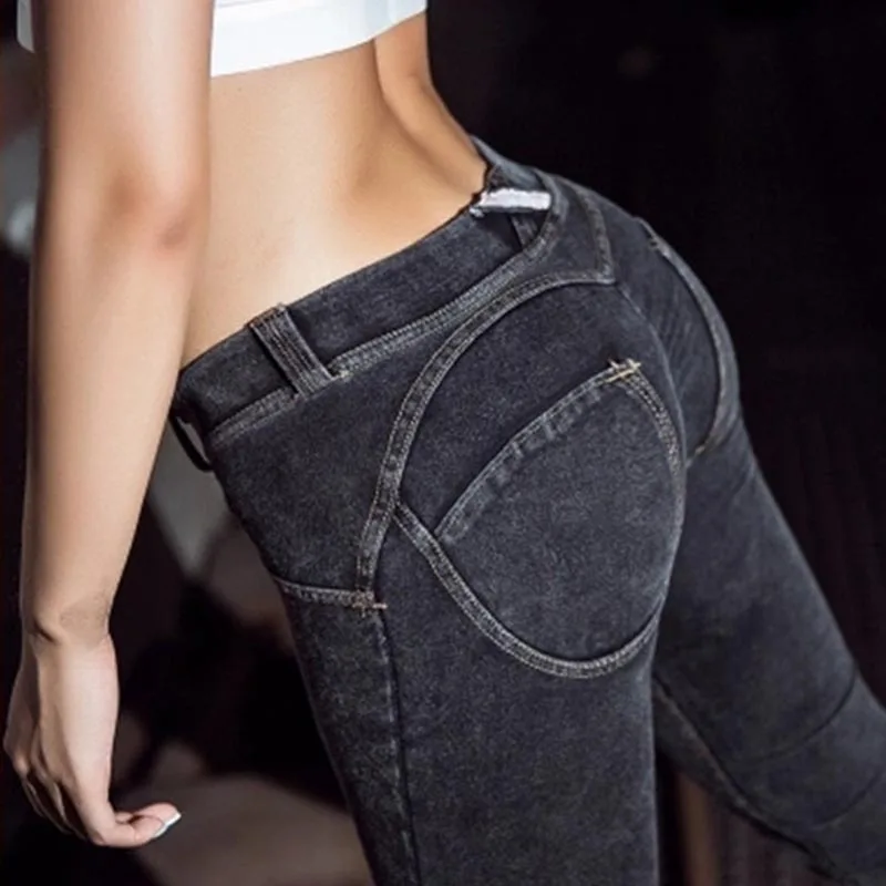 Обтягивающие джинсы для женщин, Boyfriend, повседневные женские джинсы, пуш-ап, женские брюки, леггинсы, бодикон, карандаш, деним, женские джинсы для женщин - Color: Black