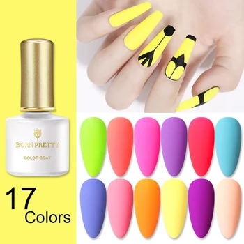 

BORN PRETTY Neon Gel Nail Polish Varnish Fluorescent Series 6ml Soak Off UV Gel Semi-Permanent Base Top Coat Nail Art Manicuring