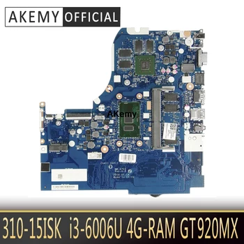 

NM-A751 Laptop motherboard For Lenovo 310-15ISK original mainboard 4G-RAM I3-6006U/6100U GT920MX510-15ISK 510-15ISK
