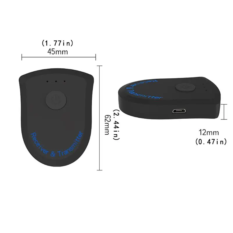 Bluetooth передатчик и приемник 2-в-1 3,5 мм Беспроводной аудио адаптер без диска