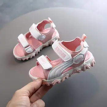 

2020 New Summer Children Sandals Boys Girls Beach Shoes Soft Lightweight Open-Toe Outdoor Kids Toddler Sandals for Baby Shoes
