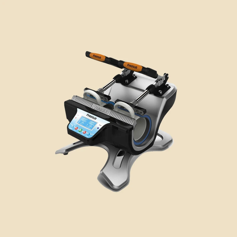 

ST-210 Automatic Mug Press Machine For doing mugs sublimation heat press machine freesub printing Double station baking cup