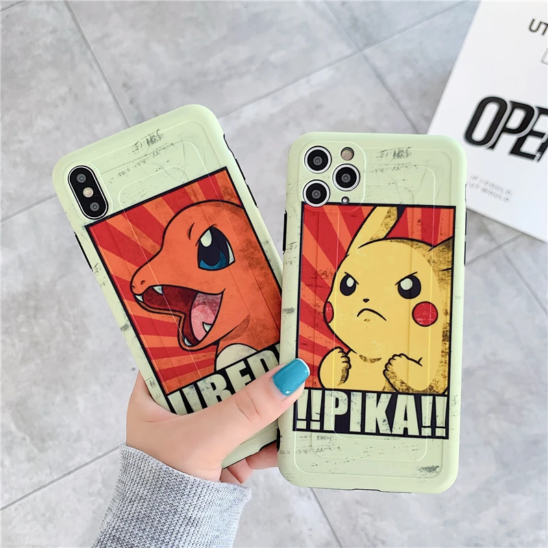 Чехлы для телефонов Iphone 11pro Max чехол Charmander Pokemon аниме мягкий Cortex телефона Apple