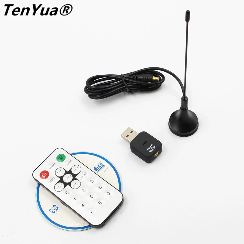 de TV Digital terrestre Mini DVB T, sintonizador, Dongle, OSD, MPEG 2, con antena, Control remoto para ordenador portátil y PC|stick dongle|usb dvb-tdongle tv stick - AliExpress