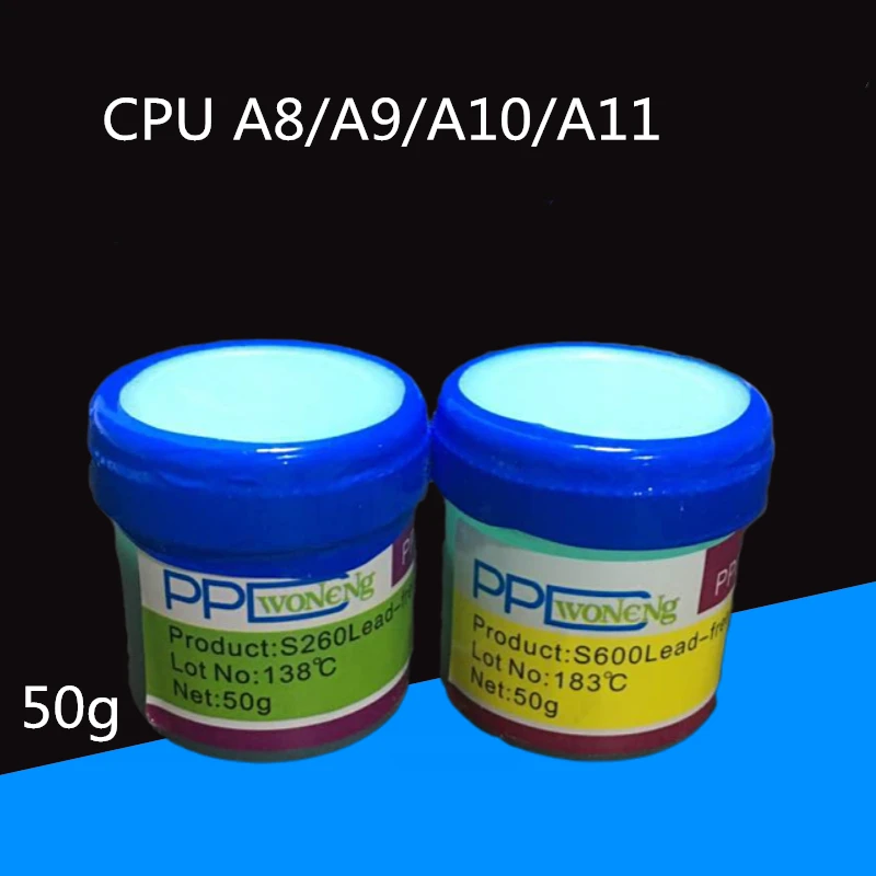 

PPD Melting Point 138 /183°C welding paste Lead-free low temperature solder paste for iPhone A8 A9 A10 A11 CHIP Special tin pulp