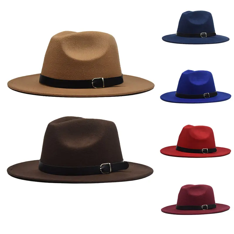 Популярная мужская шляпа fedoras Женская модная джазовая шляпа лето весна черная Шерстяная Смесь Кепка Уличная Повседневная шляпа