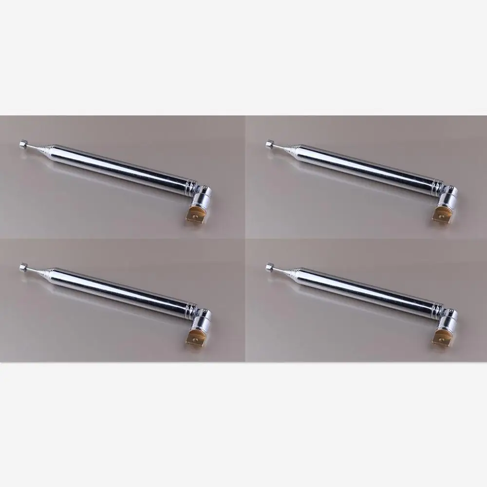 2 пары(4 шт.) диаметр 12 мм растягивается 1 метр 12 секция Толстая телескопическая антенна для ТВ радио DAB AM/FM Замена