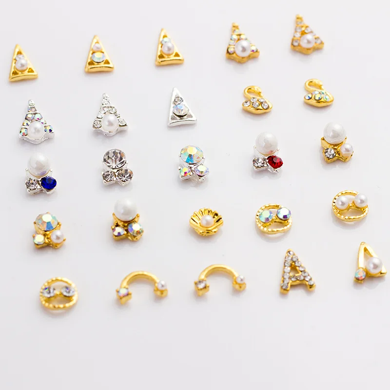 Manufacturers Direct Selling Japanese-style Nail Ornament Top Grade Pearl Shell Nail Stick-on Crystals Manicure Environmentally