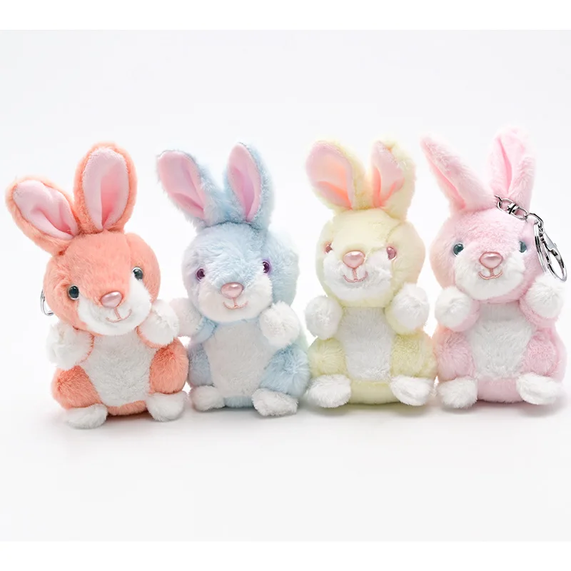 

Модный новый милый маленький свежий счастливый кролик брелок для бутика сумка Украшение мягкий красивый милый подарок на день рождения и Рождество