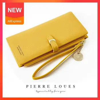 

2020 New Zipper Hasp Hand Bag Wallet Clutch Ladies Long Casual Fashion Solid Handbag Wristband Women Purse Soft Female Wallets