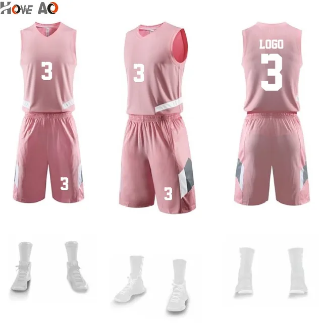 US $21.00 HOWE AO Men Women Basketball Jerseys Sets Uniforms Sports Kit Jersey Shirts Shorts Suits Breathable