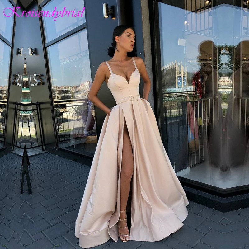 SQM202 Robe De Soiree Luxury Evening Dresses Simple Elegant Prom Formal 2019 Custom Made | Свадьбы и торжества