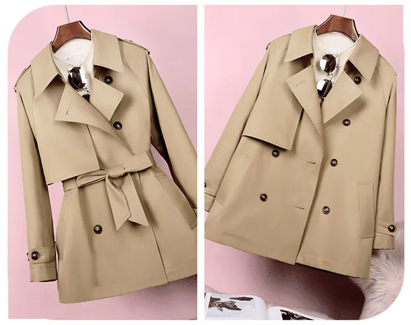 coat, corta-vento trespassado, casacos femininos, moda inverno, outono, novo, 2021