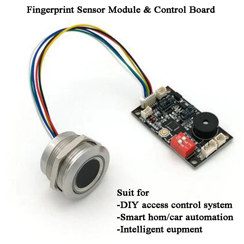 DC5V Capacitive fingerprint module control board 120 Users DIY Smart electric lock cabinet drawer lock home card automation