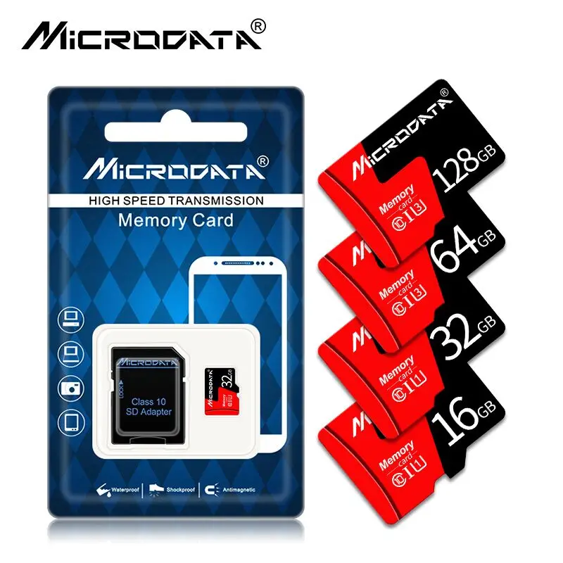 Карта Micro SD 8 ГБ 16 ГБ 32 ГБ SDHC карта памяти Высокоскоростная флеш-карта 64 Гб 128 ГБ SDXC флэш-карта sd для смартфонов+ розничная упаковка