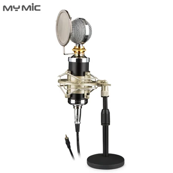 

My Mic Q5000Z professional recording studio mic condenser microphone with desktop stand for live streaming