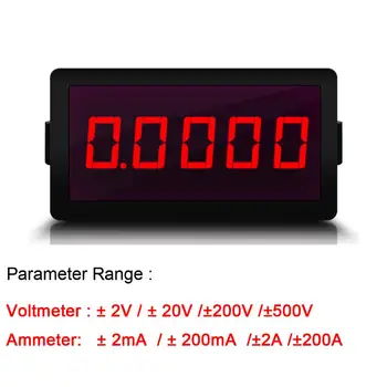 

DYKB 4½ DC voltmeter Ammeter Meter ± 2V ± 500V ± 200MA ± 200A LED display VOLT AMP Charge discharge Current Voltage W isolation