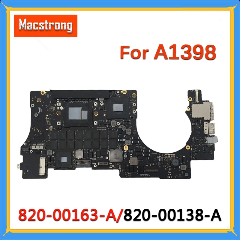 A1398 Logic-Board 820-00138-A Macbook Pro Retina for 15-16GB Tested Original