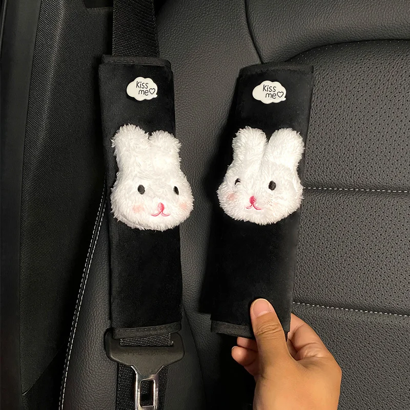 Cute Cartoon Car Seat Belt cover for Women Shoulder Pad Protection Plush  Padding