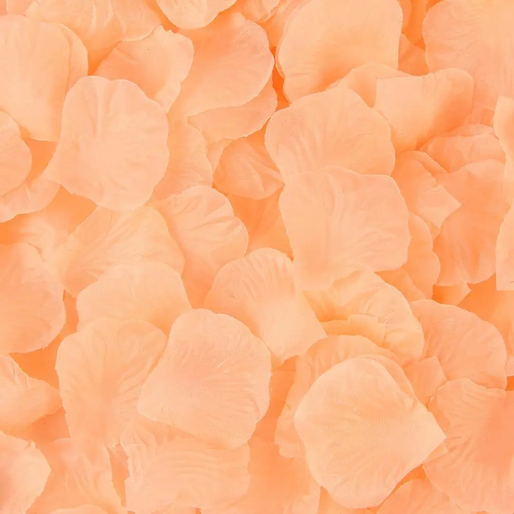 Pink Yellow 100 шт./упак. 5*5 см искусственные цветы для свадьбы моделирование Роза брак лепестки украшения комнаты роза цветок свадебные аксессуары - Цвет: Pink Yellow