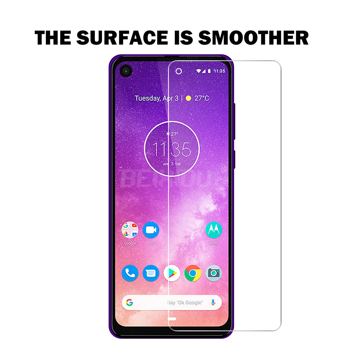 2 PCS Full Tempered Glass For Motorola One Vision Screen Protector 2.5D 9h tempered glass For One Vision Protective Film