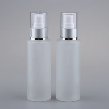 

2Pcs/lot 100ml Empty Lotion Cream Perfume Glass Containers Cosmetic Bottles Dispensers for Makeup