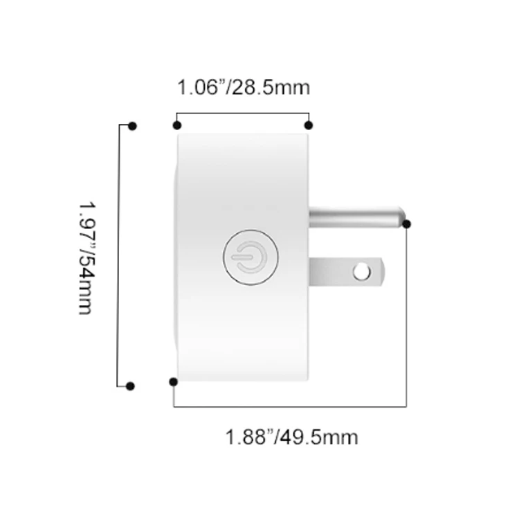 Mini US EU UK Wifi Plug with Surge Protector Voice Control Smart Socket Work with Alexa Google Home Smart Life APP