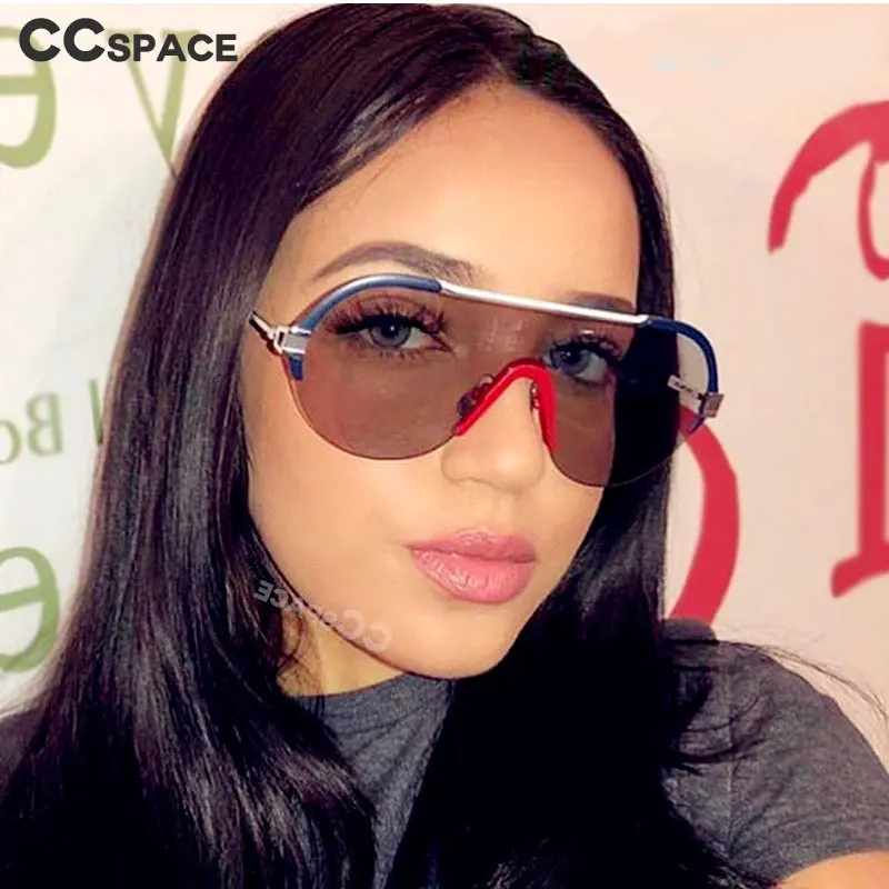 

47096 One lens Sunglasses Oversized Men Women Fashion UV400