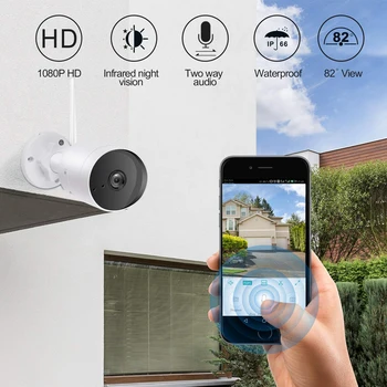 

1080P 2MP Wifi Camera Outdoor 2.4G HD IP Camera CCTV Wireless Weatherproof Security Night Vision Camera Two Way Audio 2019