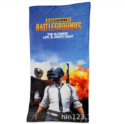 05 Аниме игра PLAYERUNKNOWN'S BATTLEGROUNDS полотенце с длинным принтом Новое спортивное полотенце банное полотенце мягкое и банное полотенце подарки - Цвет: 05