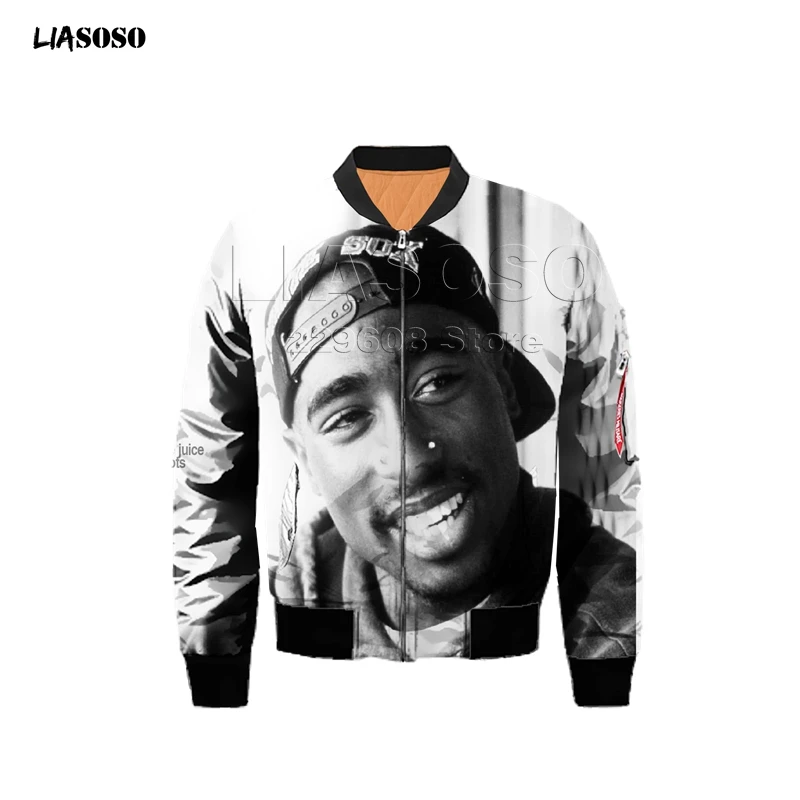27 Мужская куртка с 3D-принтом раппер, женская модная футболка с рисунком 2pac Tupac/Biggie Smells, Harajuku, футболки, homme, куртка для полета - Цвет: 27