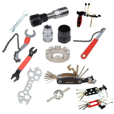 

Split Medial Axis Crankset Flywheel Bicycle Mountain Bike Tool Chain-cutting Device Allen Wrench Spoke Wrench Holder