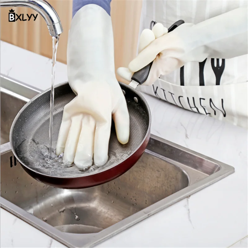 BXLYY резиновые перчатки водонепроницаемые износостойкие Кухонные гаджеты перчатки для мытья посуды домашние декоративные предметы кухонные инструменты. 7z